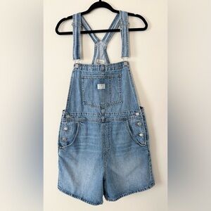 Levi’s Premium Vintage Style Relaxed Baggy Comfy Short Overalls